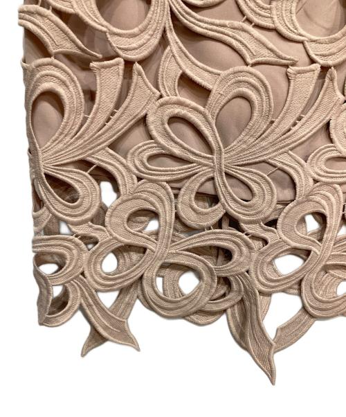 CELFORD（セルフォード）CELFORD (セルフォード) リボンレース スカート ピンク サイズ:36の古着・服飾アイテム