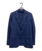 TOMORROW LAND PILGRIMトゥモローランド ピルグリム）の古着「ウール シルクシングルブレステッド2Bジャケット」｜ネイビー