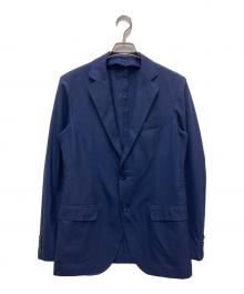 TOMORROW LAND PILGRIM（トゥモローランド ピルグリム）の古着「ウール シルクシングルブレステッド2Bジャケット」｜ネイビー