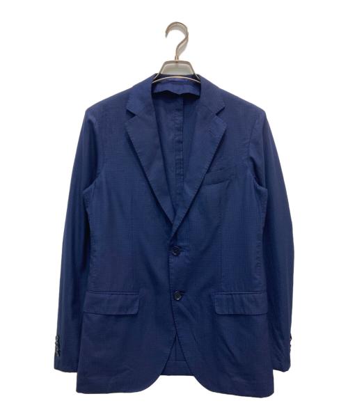 TOMORROW LAND PILGRIM（トゥモローランド ピルグリム）TOMORROW LAND PILGRIM (トゥモローランド ピルグリム) ウール シルクシングルブレステッド2Bジャケット ネイビー サイズ:46の古着・服飾アイテム