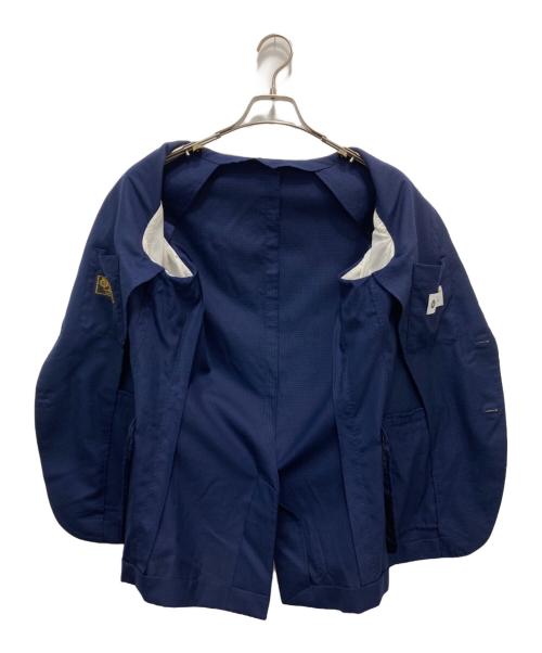 TOMORROW LAND PILGRIM（トゥモローランド ピルグリム）TOMORROW LAND PILGRIM (トゥモローランド ピルグリム) ウール シルクシングルブレステッド2Bジャケット ネイビー サイズ:46の古着・服飾アイテム