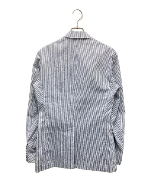 TOMORROW LAND（トゥモローランド）TOMORROW LAND (トゥモローランド) シアサッカー2Bジャケット ブルー サイズ:46の古着・服飾アイテム