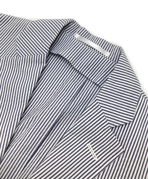 TOMORROW LAND（トゥモローランド）TOMORROW LAND (トゥモローランド) シアサッカー2Bジャケット ブルー サイズ:46の古着・服飾アイテム