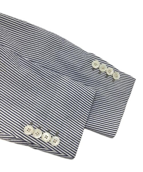 TOMORROW LAND（トゥモローランド）TOMORROW LAND (トゥモローランド) シアサッカー2Bジャケット ブルー サイズ:46の古着・服飾アイテム