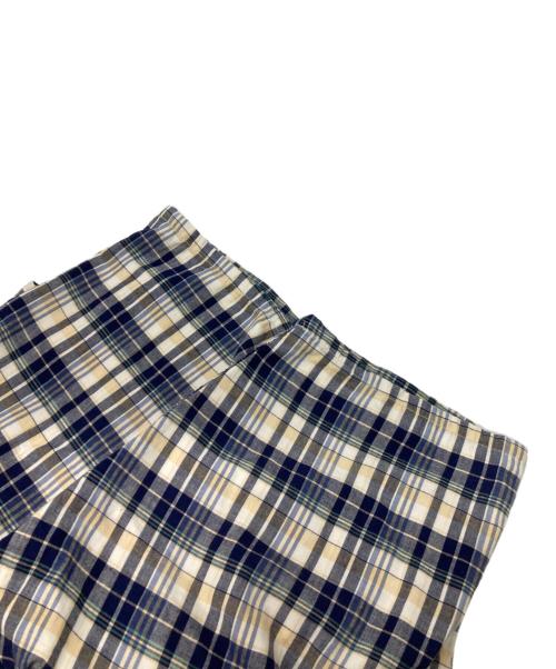 COMME des GARCONS JUNYA WATANABE MAN（コム デ ギャルソン ジュンヤ ワタナベ マン）COMME des GARCONS JUNYA WATANABE MAN (コム デ ギャルソン ジュンヤ ワタナベ マン) LEVI'S (リーバイス) チェックハーフパンツ ベージュ×ネイビー サイズ:SSの古着・服飾アイテム