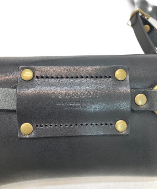 RED MOON（レッドムーン）RED MOON (レッドムーン) レザーウエストポーチ ブラックの古着・服飾アイテム