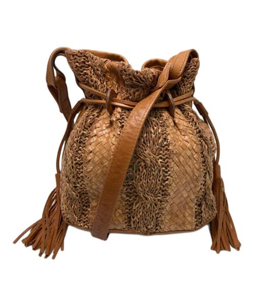 genten（ゲンテン）genten (ゲンテン) レザーショルダーバッグ ブラウンの古着・服飾アイテム