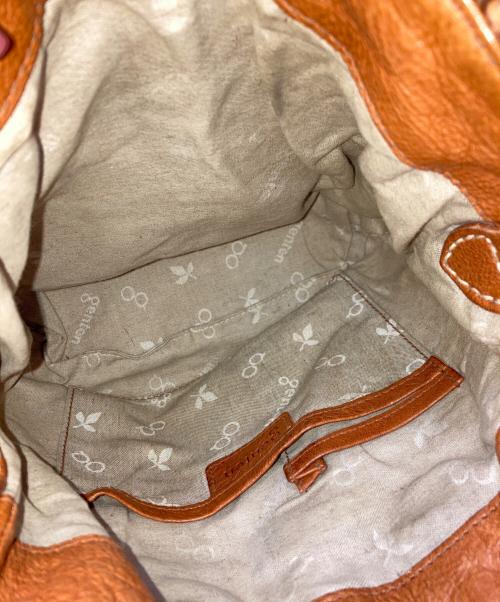 genten（ゲンテン）genten (ゲンテン) レザーショルダーバッグ ブラウンの古着・服飾アイテム