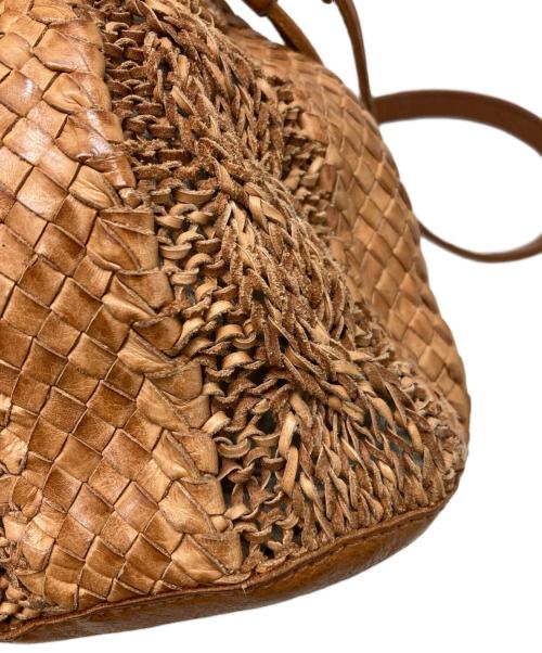 genten（ゲンテン）genten (ゲンテン) レザーショルダーバッグ ブラウンの古着・服飾アイテム