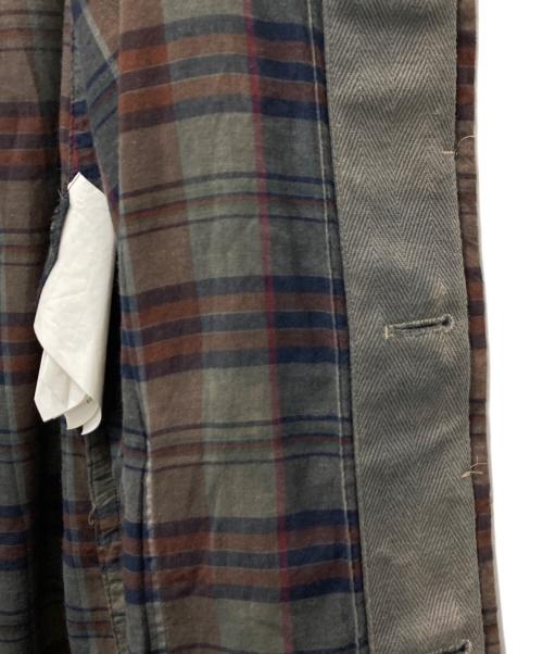 sacai（サカイ）sacai (サカイ) グラデーションチェックコート グリーン サイズ:2の古着・服飾アイテム