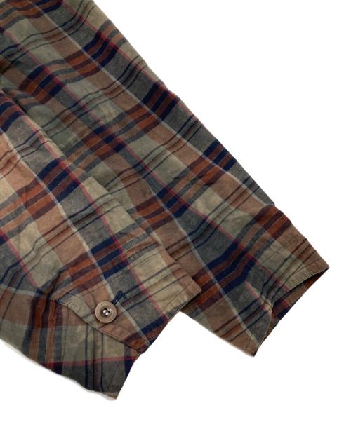 sacai（サカイ）sacai (サカイ) グラデーションチェックコート グリーン サイズ:2の古着・服飾アイテム