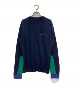 sacaiサカイ）の古着「Cotton Knit PULLOVER」｜ネイビー
