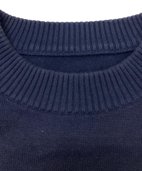 sacai（サカイ）sacai (サカイ) Cotton Knit PULLOVER ネイビー サイズ:Mの古着・服飾アイテム