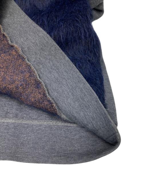 MARNI（マルニ）MARNI (マルニ) ファーパネルニット ネイビー サイズ:46の古着・服飾アイテム