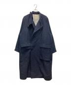 Edwina Horlエドウィナ ホール）の古着「スタンドカラーコート」｜ネイビー