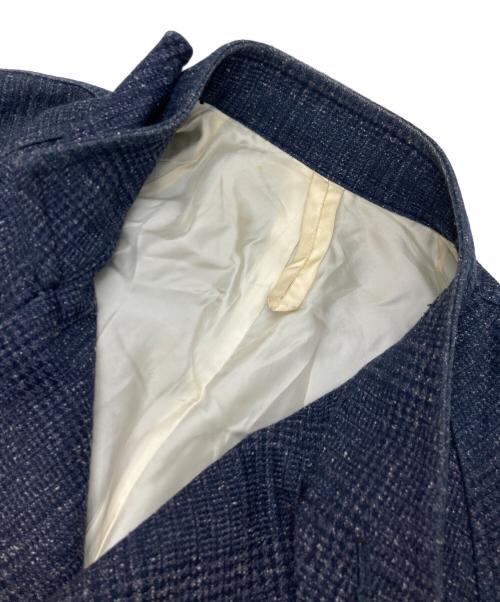 Edwina Horl（エドウィナ ホール）Edwina Horl (エドウィナ ホール) スタンドカラーコート ネイビー サイズ:Mの古着・服飾アイテム