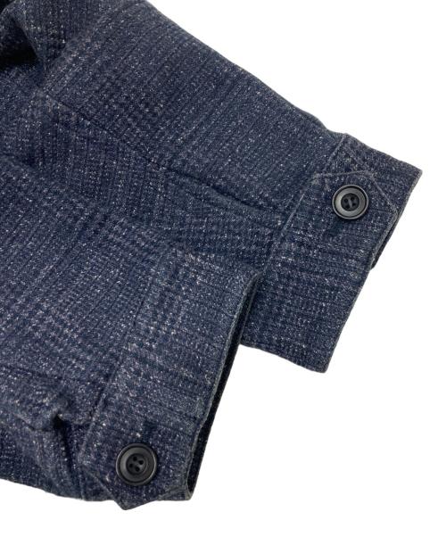 Edwina Horl（エドウィナ ホール）Edwina Horl (エドウィナ ホール) スタンドカラーコート ネイビー サイズ:Mの古着・服飾アイテム