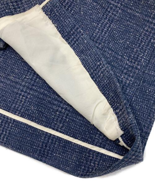 Edwina Horl（エドウィナ ホール）Edwina Horl (エドウィナ ホール) スタンドカラーコート ネイビー サイズ:Mの古着・服飾アイテム