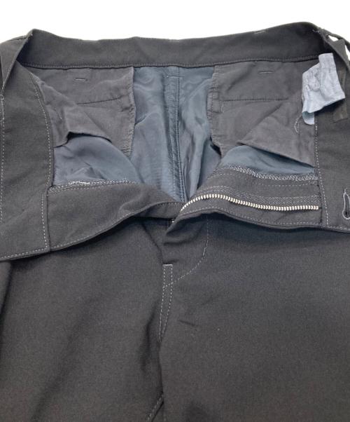 COMME des GARCONS HOMME（コムデギャルソン オム）COMME des GARCONS HOMME (コムデギャルソン オム) 製品染めスラックスパンツ ブラック サイズ:XSの古着・服飾アイテム