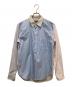 COMME des GARCONS HOMME DEUX（コムデギャルソン オム ドゥ）の古着「ストライプパッチワークシャツ」｜マルチカラー