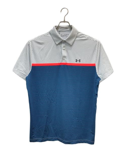 UNDER ARMOUR（アンダーアーマー）UNDER ARMOUR (アンダーアーマー) ポロシャツ ホワイト×ネイビー サイズ:2XL 未使用品の古着・服飾アイテム