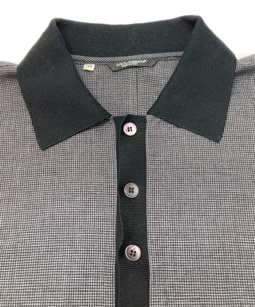 DOLCE & GABBANA（ドルチェ＆ガッバーナ）DOLCE & GABBANA (ドルチェ＆ガッバーナ) ポロシャツ グレー サイズ:48の古着・服飾アイテム