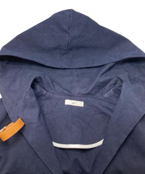 A-L（アール）A-L (アール) OVERSIZED HOOD COAT ネイビー サイズ:2の古着・服飾アイテム