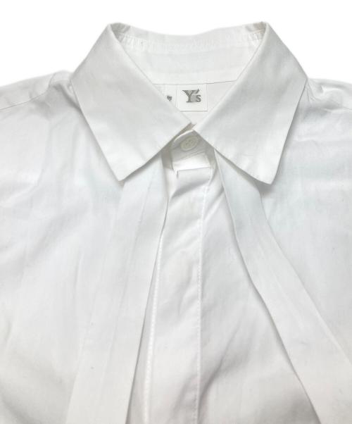 Y's（ワイズ）Y's (ワイズ) ボウタイブラウス ホワイト サイズ:36の古着・服飾アイテム