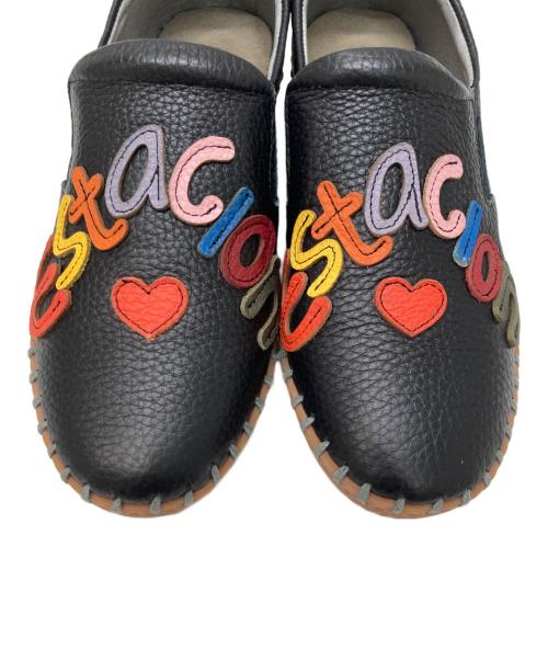 estacion（エスタシオ）estacion (エスタシオ) スリッポン ブラック サイズ:23.5の古着・服飾アイテム