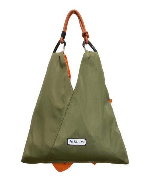Risley（リズレー）Risley (リズレー) OUTDOOR (アウトドア) フリルトートバッグ グリーンの古着・服飾アイテム