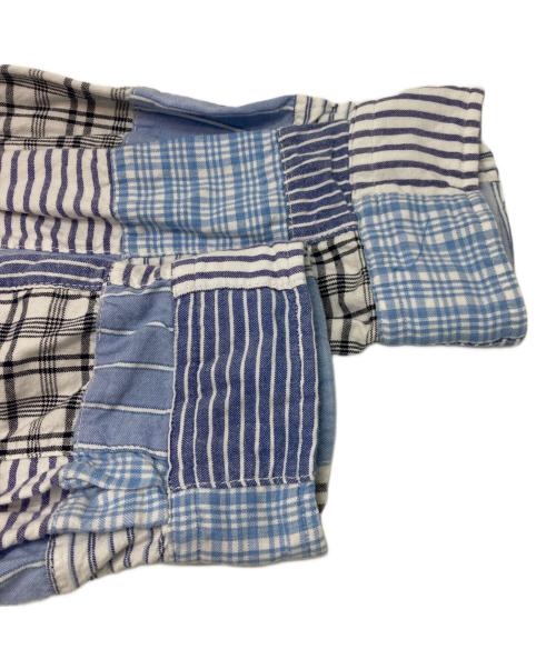 POLO RALPH LAUREN（ポロ・ラルフローレン）POLO RALPH LAUREN (ポロ・ラルフローレン) パッチワークシャツ ブルー サイズ:XLの古着・服飾アイテム