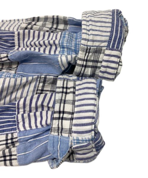 POLO RALPH LAUREN（ポロ・ラルフローレン）POLO RALPH LAUREN (ポロ・ラルフローレン) パッチワークシャツ ブルー サイズ:XLの古着・服飾アイテム