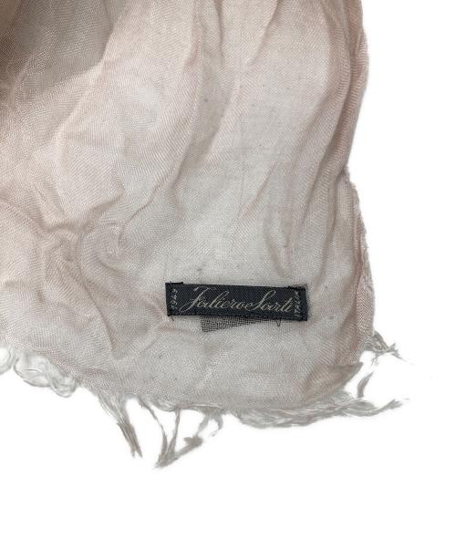 FALIERO SARTI（ファリエロサルティ）Faliero Sarti (ファリエロサルティ) 大判ストール ベージュの古着・服飾アイテム