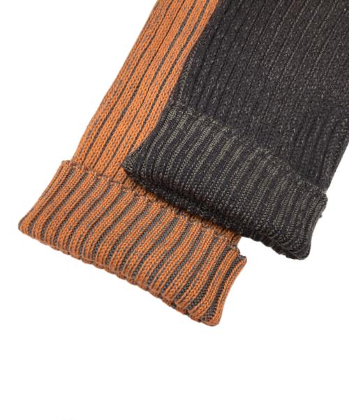 HOMME PLISSE ISSEY MIYAKE（オム プリッセ イッセイ ミヤケ）HOMME PLISSE ISSEY MIYAKE (オムプリッセ イッセイ ミヤケ) RB DRAWING SCARF ブラウンの古着・服飾アイテム