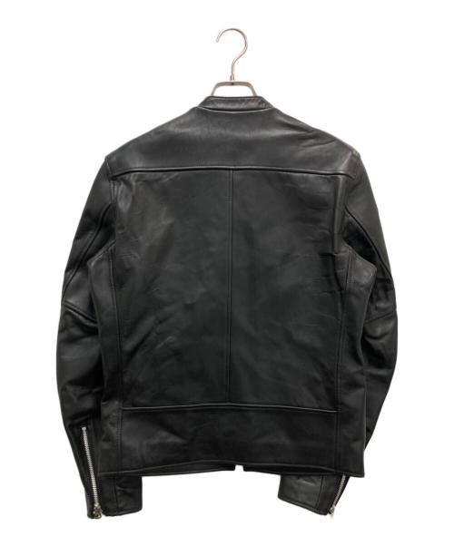 Schott（ショット）Schott (ショット) EDIFICE (エディフィス) シープレザーシングルライダースジャケット ブラック サイズ:Mの古着・服飾アイテム