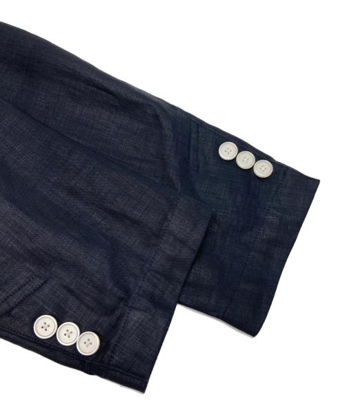 MACKINTOSH PHILOSOPHY（マッキントッシュ フィロソフィー）MACKINTOSH PHILOSOPHY (マッキントッシュ フィロソフィー) リネンテーラードジャケット ネイビー サイズ:42の古着・服飾アイテム