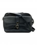 Timberlandティンバーランド）の古着「ヴィンテージレザーショルダーバッグ」｜ブラック