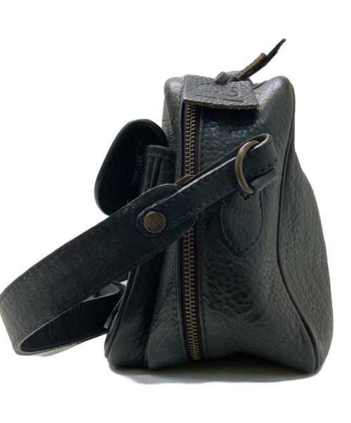 Timberland（ティンバーランド）Timberland (ティンバーランド) ヴィンテージレザーショルダーバッグ ブラックの古着・服飾アイテム