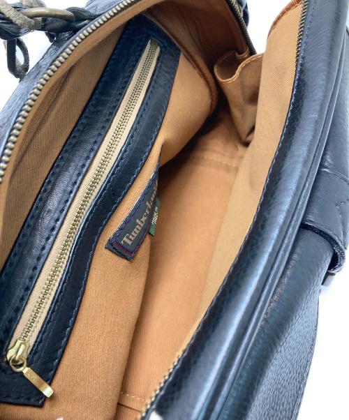 Timberland（ティンバーランド）Timberland (ティンバーランド) ヴィンテージレザーショルダーバッグ ブラックの古着・服飾アイテム