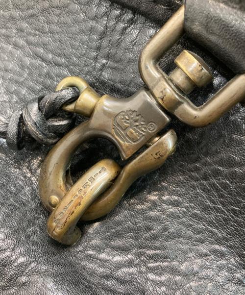 Timberland（ティンバーランド）Timberland (ティンバーランド) ヴィンテージレザーショルダーバッグ ブラックの古着・服飾アイテム