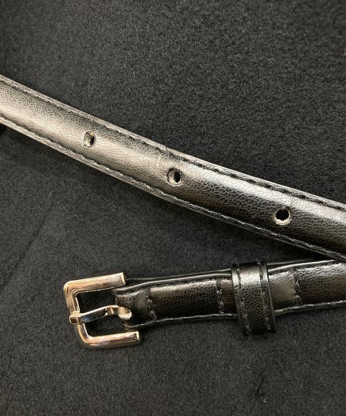 L`AUBE BLANC（ローブ ブラン）L`AUBE BLANC (ローブ ブラン) ベルテッドチェスターコート ブラック サイズ:Fの古着・服飾アイテム