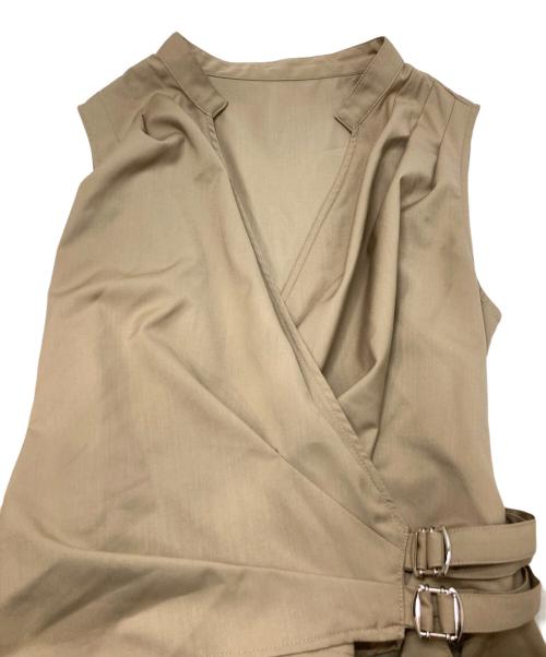 L`AUBE BLANC（ローブ ブラン）L`AUBE BLANC (ローブ ブラン) Spiral balloon Dress ベージュ サイズ:Sの古着・服飾アイテム