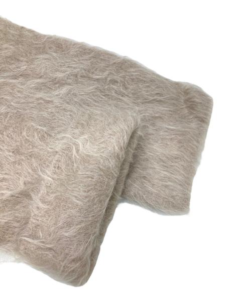 anuans（アニュアンス）anuans (アニュアンス) スーリーアルパカショートニットプルオーバー ベージュ サイズ:FREEの古着・服飾アイテム