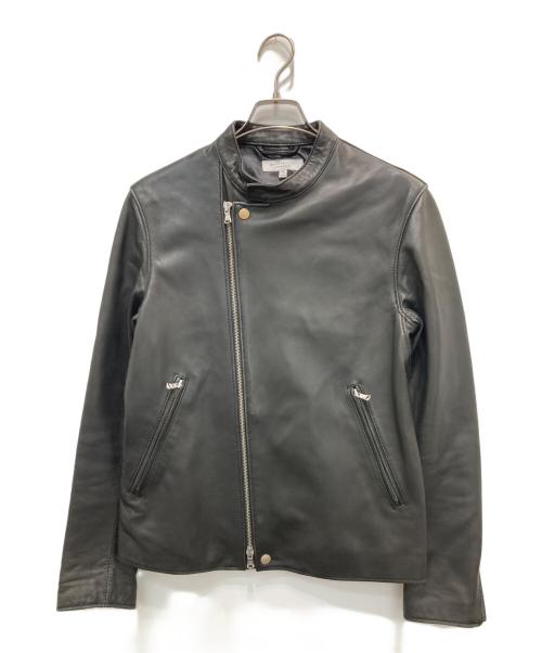 BEAUTY&YOUTH（ビューティーアンドユース）BEAUTY&YOUTH (ビューティーアンドユース) シープ セミダブル ライダースジャケット ブラック サイズ:Mの古着・服飾アイテム