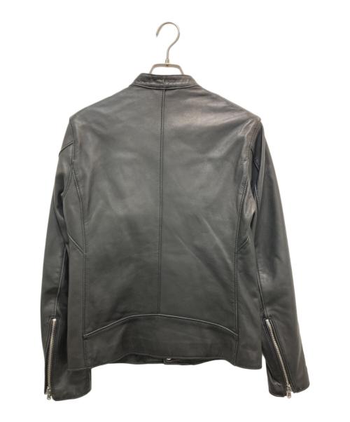 BEAUTY&YOUTH（ビューティーアンドユース）BEAUTY&YOUTH (ビューティーアンドユース) シープ セミダブル ライダースジャケット ブラック サイズ:Mの古着・服飾アイテム