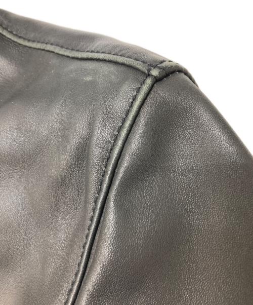 BEAUTY&YOUTH（ビューティーアンドユース）BEAUTY&YOUTH (ビューティーアンドユース) シープ セミダブル ライダースジャケット ブラック サイズ:Mの古着・服飾アイテム