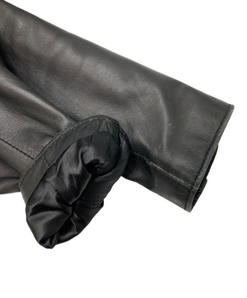 BEAUTY&YOUTH（ビューティーアンドユース）BEAUTY&YOUTH (ビューティーアンドユース) シープ セミダブル ライダースジャケット ブラック サイズ:Mの古着・服飾アイテム