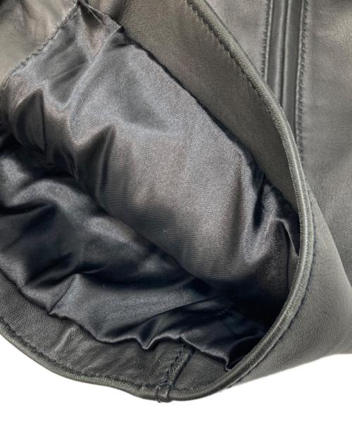 BEAUTY&YOUTH（ビューティーアンドユース）BEAUTY&YOUTH (ビューティーアンドユース) シープ セミダブル ライダースジャケット ブラック サイズ:Mの古着・服飾アイテム