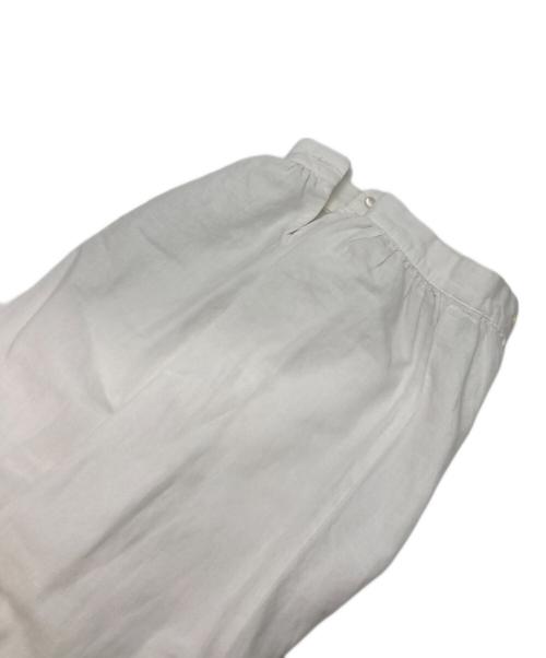 nest Robe（ネストローブ）nest Robe (ネストローブ) コットンリネンダンガリーフリルシャツ ホワイト サイズ:Fの古着・服飾アイテム