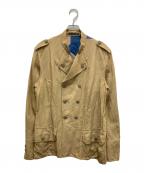 Yohji Yamamoto pour hommeヨウジヤマモト プールオム）の古着「8ボタンジャケット」｜ベージュ